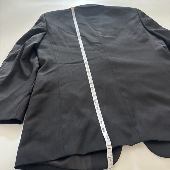 Jones New York 40R 34x29 Black 100% Wool Mens Jacket Pants Tux Tuxedo - Picture 6 of 16
